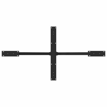 vidaXL Τραπεζαρία με Πόδια σε Σχήμα Αράχνης Μαύρο 150x78x(72-73)cm Ατσάλι