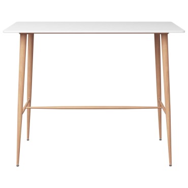 vidaXL Σετ Επίπλων Μπαρ 3 τεμ. Λευκό 120x60x105cm