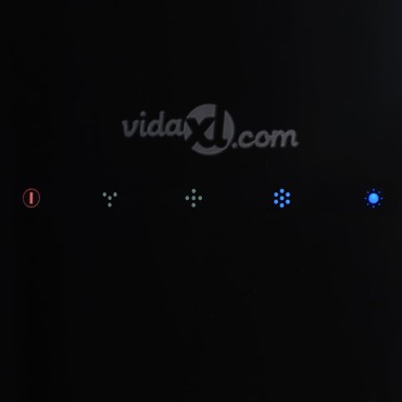 vidaXL Απορροφητήρας Νησίδα Κρεμαστός Αφής με LCD από Ψημένο Γυαλί 55x37x(62-137)cm