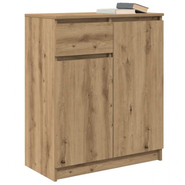 vidaXL Συρταριέρα με Συρτάρια Τεχνίτης Δρυς 71x35x84cm Επεξ. Ξύλο 1 τεμ.