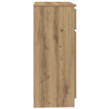 vidaXL Συρταριέρα με Συρτάρια Τεχνίτης Δρυς 71x35x84cm Επεξ. Ξύλο 1 τεμ.