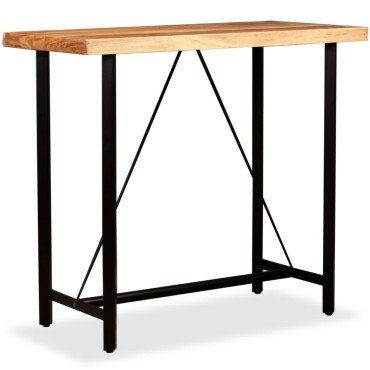 vidaXL Τραπέζι Μπαρ 120x60x107cm από Μασίφ Ξύλο Ακακίας 1 τεμ.
