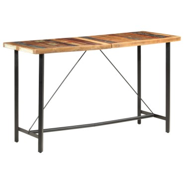 vidaXL Τραπέζι Μπαρ 180x70x107cm από Μασίφ Ανακυκλωμένο Ξύλο 1 τεμ.