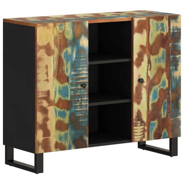 vidaXL Ντουλάπι με 2 Πόρτες 90x30x75cm από Μασίφ Ανακυκλωμένο Ξύλο 1 τεμ.