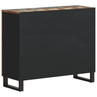 vidaXL Ντουλάπι με 2 Πόρτες 90x30x75cm από Μασίφ Ανακυκλωμένο Ξύλο 1 τεμ.