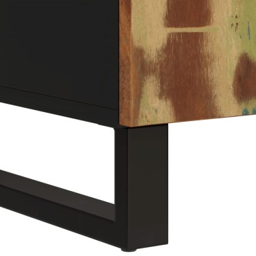 vidaXL Ντουλάπι με 2 Πόρτες 90x30x75cm από Μασίφ Ανακυκλωμένο Ξύλο 1 τεμ.
