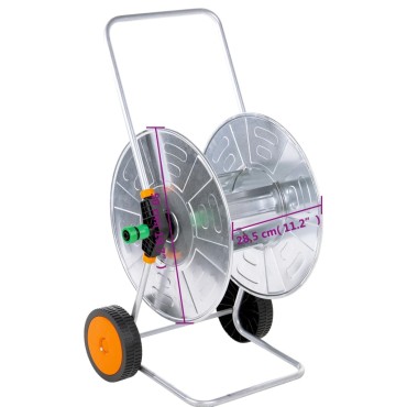vidaXL Ανέμη Ποτίσματος Τροχήλατη για 110 μ. 1/2" ή 80 μ. 3/4"Ατσάλινη