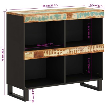 vidaXL Βοηθητικό Έπιπλο 85x33x75cm από Μασίφ Ανακυκλωμένο Ξύλο 1 τεμ.