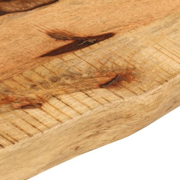 vidaXL Επιφάνεια Τραπεζιού 110x30x3,8cm Live Edge Μασίφ Ξύλο Μάνγκο 1 τεμ.