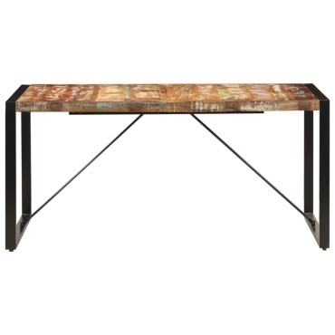 vidaXL Τραπεζαρία 160x80x75cm από Μασίφ Ανακυκλωμένο Ξύλο 1 τεμ.