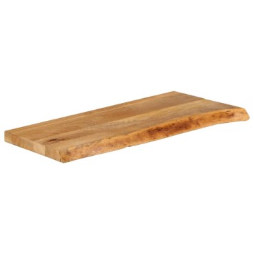 vidaXL Επιφάνεια Τραπεζιού 90x30x3,8cm Live Edge Μασίφ Ξύλο Μάνγκο 1 τεμ.