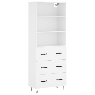vidaXL Ντουλάπι Λευκό 69,5x34x180cm από Επεξεργασμένο Ξύλο 1 τεμ.
