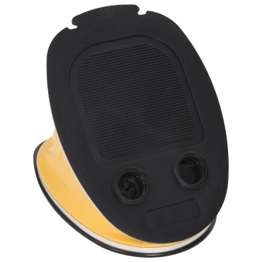 vidaXL Τρόμπα Ποδιού 26x18 εκ Γκρι/Κίτρινο Πολυπρ/λένιο/ Πολυαιθ/νιο