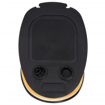 vidaXL Τρόμπα Ποδιού 26x18 εκ Γκρι/Κίτρινο Πολυπρ/λένιο/ Πολυαιθ/νιο