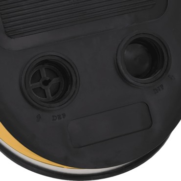 vidaXL Τρόμπα Ποδιού 26x18 εκ Γκρι/Κίτρινο Πολυπρ/λένιο/ Πολυαιθ/νιο