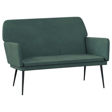 vidaXL Πάγκος Σκούρο Πράσινο 108x79x79cm Βελούδινος 1 τεμ.