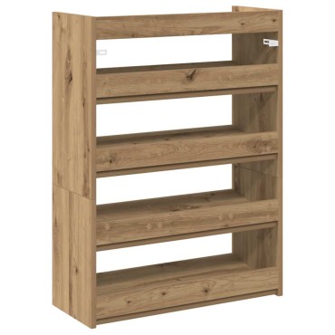 Ράφι παπουτσιών vidaXL Artisan Oak 60x25x81cm Κατασκευασμένο ξύλο