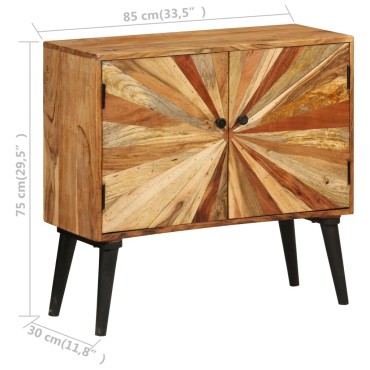 vidaXL Ντουλάπι 85x30x75cm από Μασίφ Ξύλο Μάνγκο 1 τεμ.
