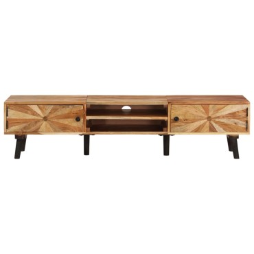 vidaXL Έπιπλο Τηλεόρασης 145x35x35cm από Μασίφ Ξύλο Ακακίας 1 τεμ.