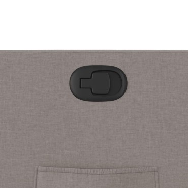 vidaXL Πολυθρόνα Ανακλινόμενη Taupe Υφασμάτινη 66x89,5x95,5cm 1 τεμ.