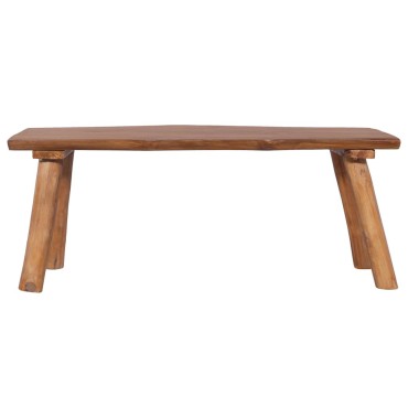 vidaXL Πάγκος Κήπου από Μασίφ Ξύλο Teak 120x(35-40)x49cm 1 τεμ.