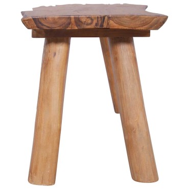 vidaXL Πάγκος Κήπου από Μασίφ Ξύλο Teak 120x(35-40)x49cm 1 τεμ.