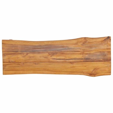 vidaXL Πάγκος Κήπου από Μασίφ Ξύλο Teak 120x(35-40)x49cm 1 τεμ.