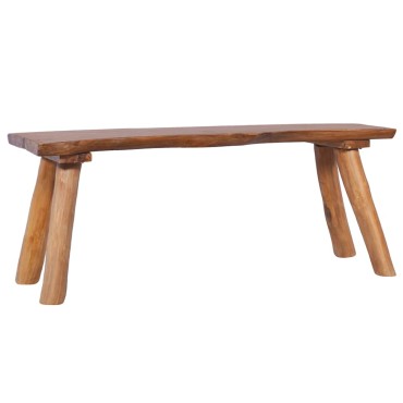 vidaXL Πάγκος Κήπου από Μασίφ Ξύλο Teak 120x(35-40)x49cm 1 τεμ.