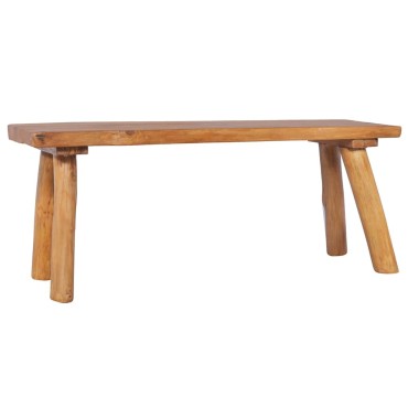 vidaXL Πάγκος Κήπου από Μασίφ Ξύλο Teak 120x(35-40)x49cm 1 τεμ.