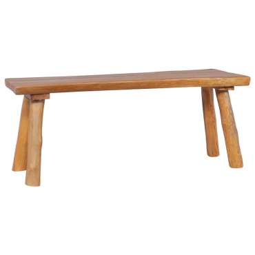 vidaXL Πάγκος Κήπου από Μασίφ Ξύλο Teak 120x(35-40)x49cm 1 τεμ.