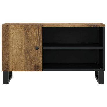 vidaXL Έπιπλο Τηλεόρασης 80x33x46cm Μασίφ Ξύλο Μάνγκο & Επεξ. Ξύλο