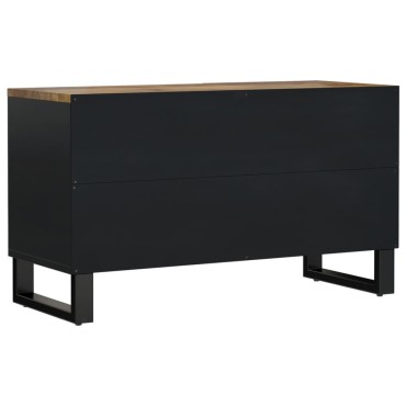 vidaXL Έπιπλο Τηλεόρασης 80x33x46cm Μασίφ Ξύλο Μάνγκο & Επεξ. Ξύλο