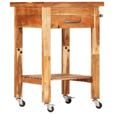 vidaXL Τρόλεϊ Κουζίνας 55x55x89cm από Μασίφ Ξύλο Ακακίας 1 τεμ.