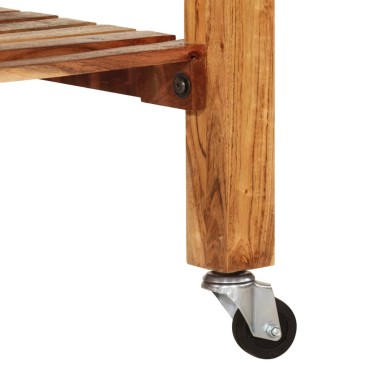 vidaXL Τρόλεϊ Κουζίνας 55x55x89cm από Μασίφ Ξύλο Ακακίας 1 τεμ.