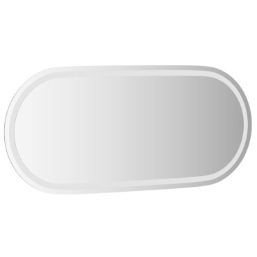 vidaXL Καθρέφτης Μπάνιου με LED Οβάλ 100 x 45 εκ.