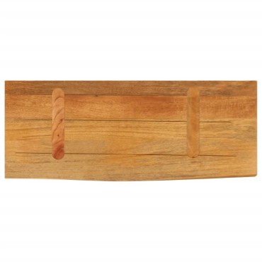 vidaXL Επιφάνεια Τραπεζιού 80x20x2,5cm Live Edge Μασίφ Ξύλο Μάνγκο 1 τεμ.