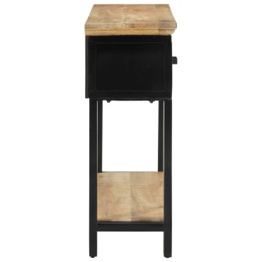 vidaXL Τραπέζι Κονσόλα 110x30x75cm από Μασίφ Ακατέργαστο Ξύλο Μάνγκο 1 τεμ.