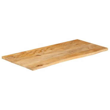 vidaXL Επιφάνεια Τραπεζιού 110x60x3,8cm Live Edge Μασίφ Ξύλο Μάνγκο 1 τεμ.
