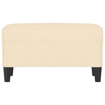 vidaXL Πάγκος Κρεμ 70x35x41cm Υφασμάτινος 1 τεμ.