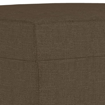 vidaXL Πάγκος Καφέ 70x35x41cm Υφασμάτινος 1 τεμ.