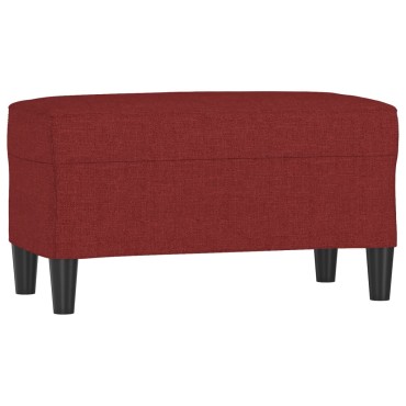 vidaXL Πάγκος μπορντό 70x35x41cm Υφασμάτινος 1 τεμ.