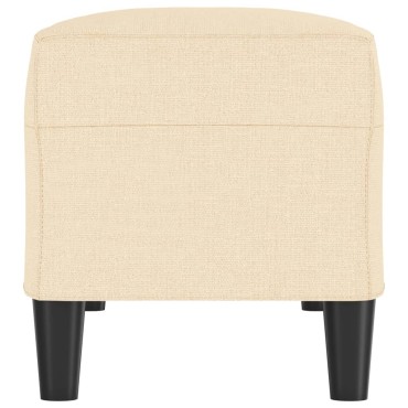 vidaXL Πάγκος Κρεμ 100x35x41cm Υφασμάτινος 1 τεμ.