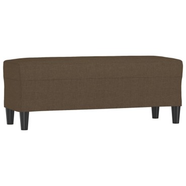 vidaXL Πάγκος Καφέ 100x35x41cm Υφασμάτινος 1 τεμ.