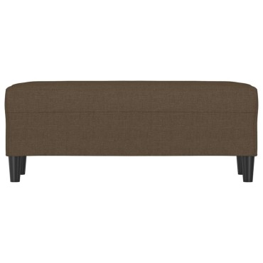 vidaXL Πάγκος Καφέ 100x35x41cm Υφασμάτινος 1 τεμ.