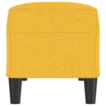 vidaXL Πάγκος Ανοιχτό Κίτρινο 100x35x41cm Υφασμάτινος 1 τεμ.