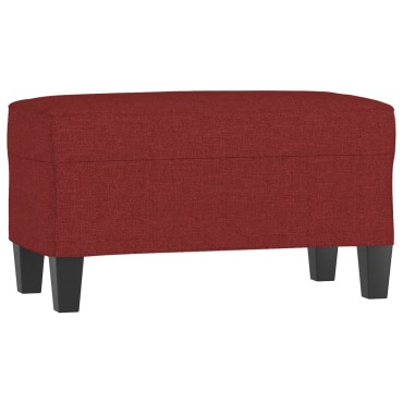 vidaXL Πάγκος μπορντό 70x35x41cm Υφασμάτινος 1 τεμ.