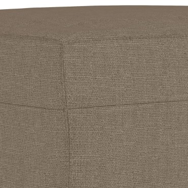 vidaXL Πάγκος Taupe 70x35x41cm Υφασμάτινος 1 τεμ.
