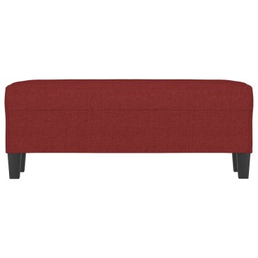 vidaXL Πάγκος μπορντό 100x35x41cm Υφασμάτινος 1 τεμ.