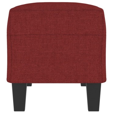 vidaXL Πάγκος μπορντό 100x35x41cm Υφασμάτινος 1 τεμ.