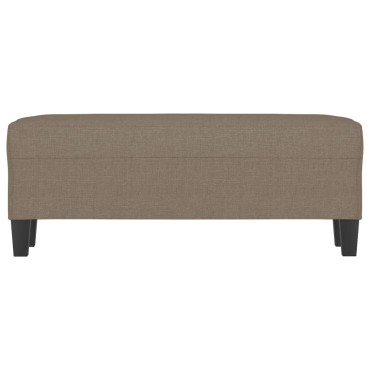 vidaXL Πάγκος Taupe 100x35x41cm Υφασμάτινος 1 τεμ.